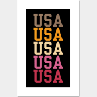 USA SPORT CUTE TRENDY STYLE U.S.A INDEPENDENCE DAY 4TH JULY Posters and Art